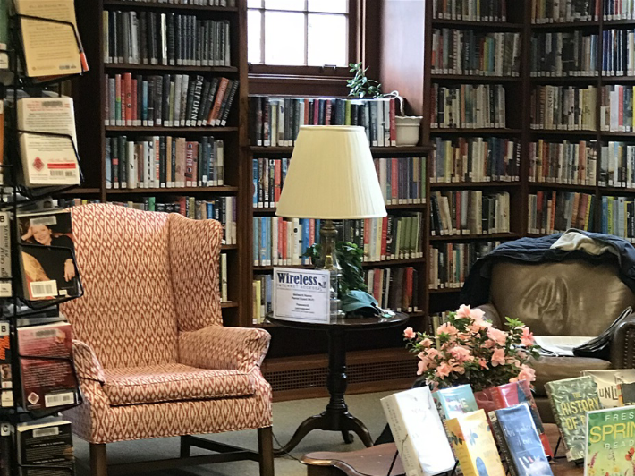 Beautifully appointed reading room. A great place to relax ! Old Greenwich, CT