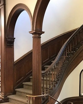 Elegant staircase, Rye NY